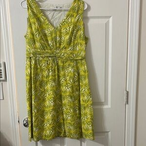 Boden Yellow Floral Midi Dress